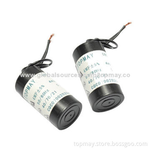 Polypropylene Film Capacitor, 250 to 500V AC Rated Voltage and 8 to 100μ, F Capacitance RangeNew